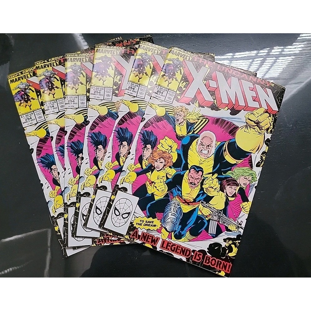Lot Of 6 Uncanny X-Men 1989 #254 1st App The Muir Island X-Men Vf/NM Pics!